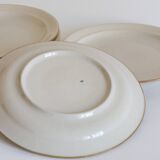 Set of six bistro-style plates, 60s/70s