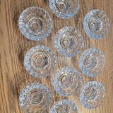 Set of 10 arc crystal candle holders