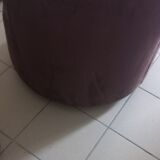 Fauteuil pivotant nubuck marron