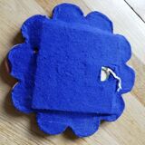 Mirror enamelled ceramic flower 18cm