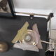 Lampe de table fleur en laiton vintage