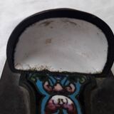 Holy water cross with enamels