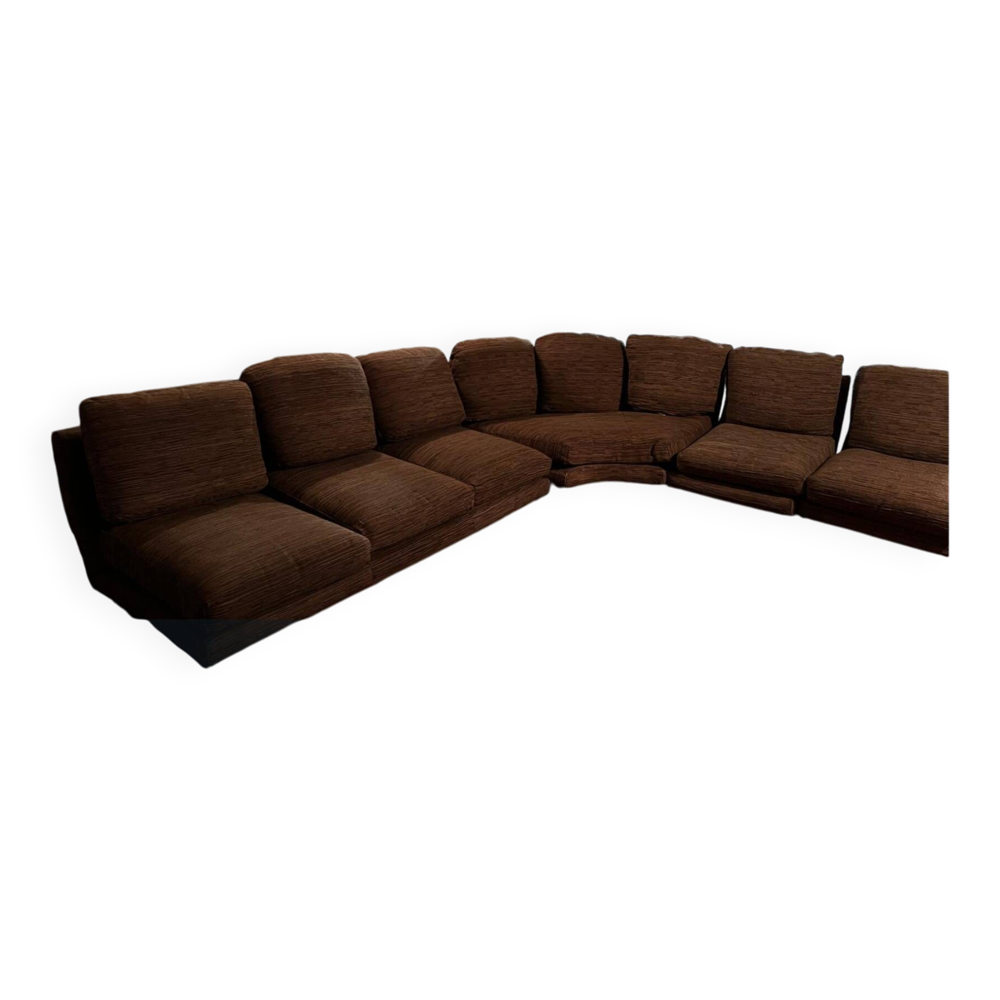 Modular 8-seater sofa by Willy Rizzo. Super C model