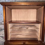 Secrétaire Art Déco en acajou – meuble de bureau ancien transformable