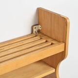 Pine wall-mounted sideboard, Les Arcs 1800, circa 1970