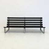 Banc à lattes vintage par Kho Liang Ie pour Artifort