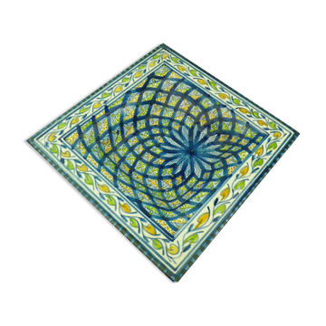 Large ashtray model in handmade glazed ceramic