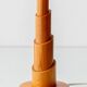 Scandinavian Modern Sculptural Solid Pine Table Lamp, circa 1970s