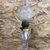 Old kerosene lamp, transparent glass body