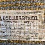 Tapis scandinave Arne Lindaas pour Sellgren AS Norvège 140x212cm
