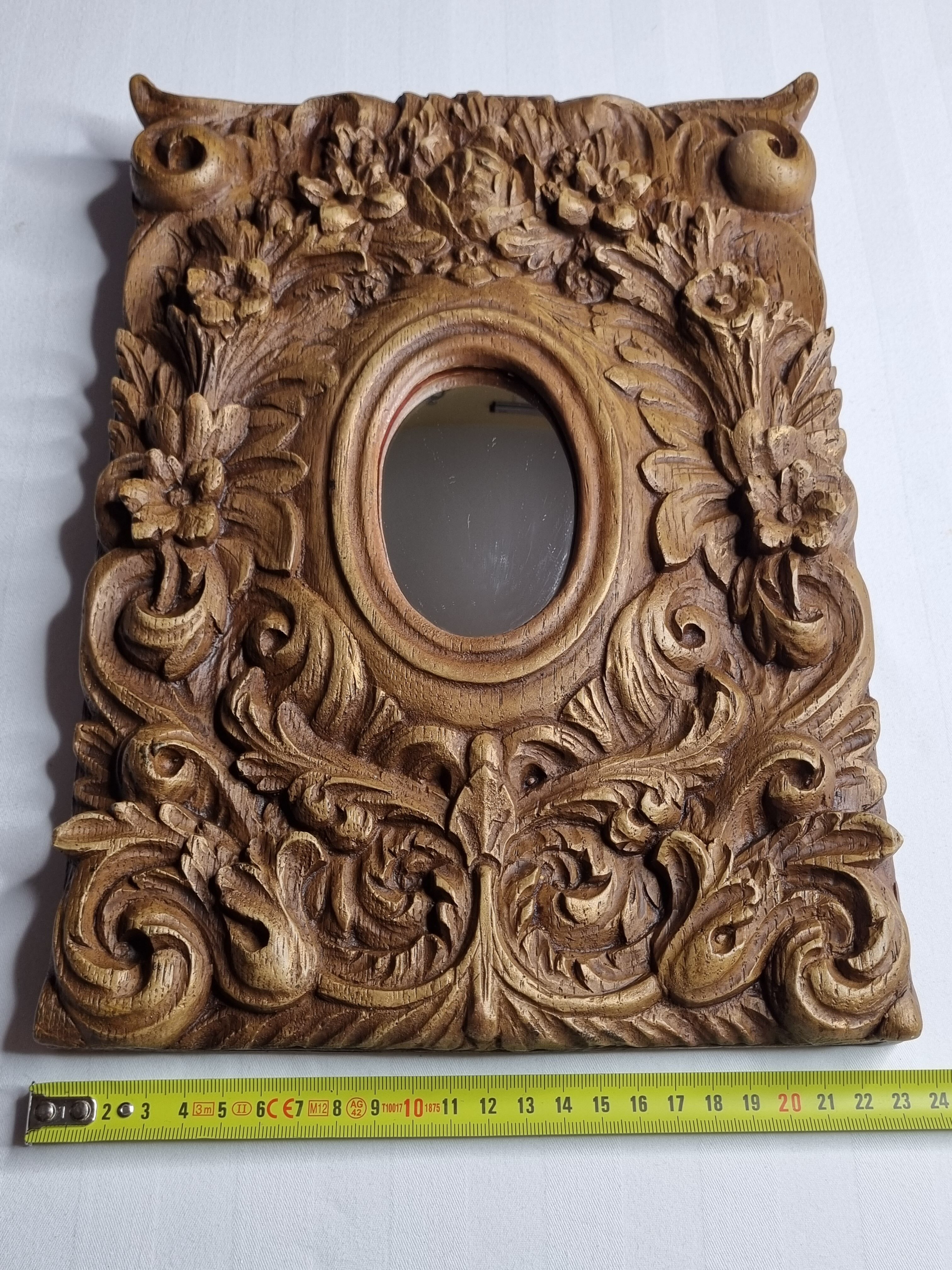 Vintage witch mirror "Gargoyles studio" Brooklyn, New York, 32 cm