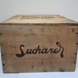 Vintage Skated Wood Case Suchard
