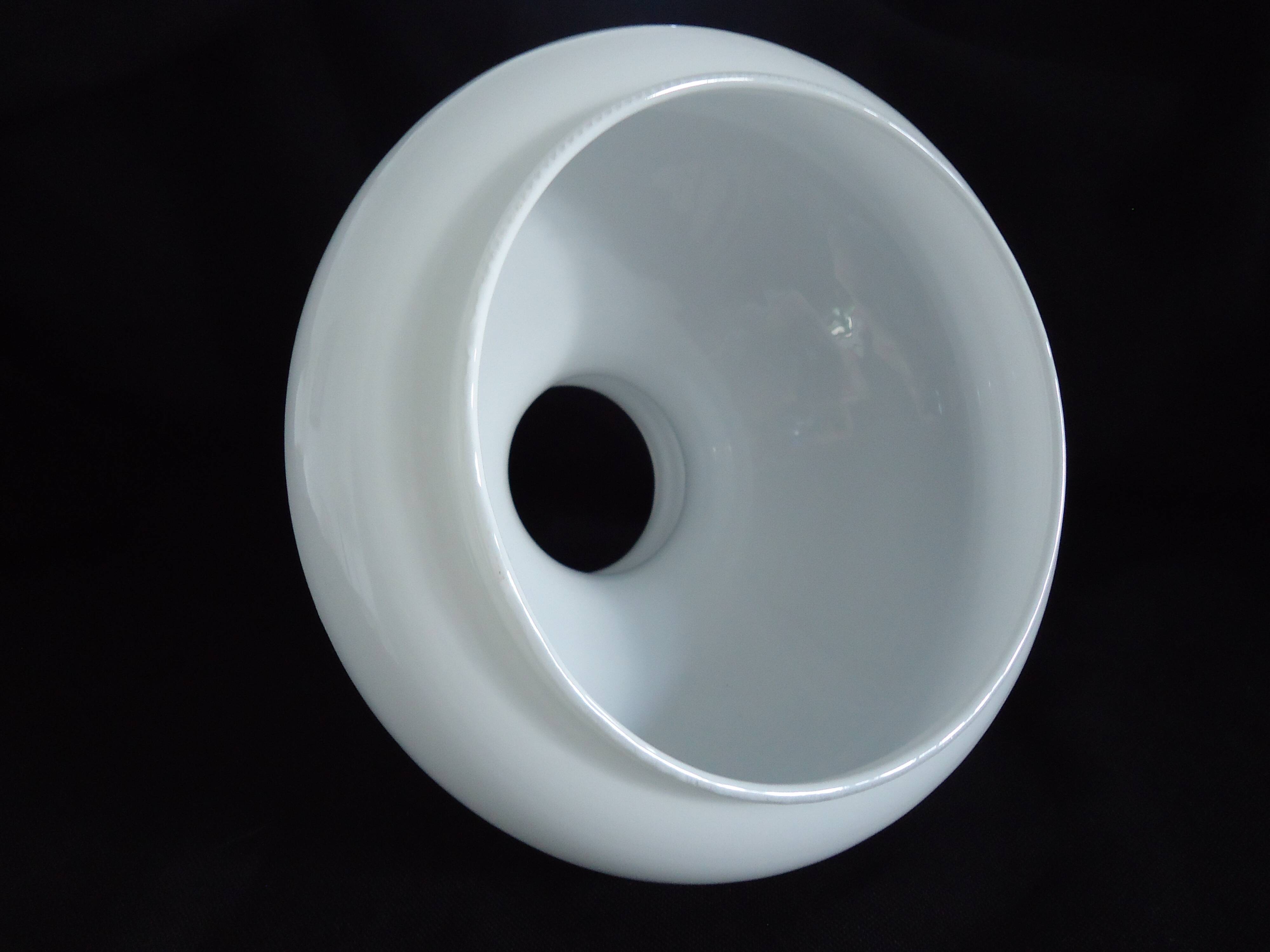 Large vintage white opaline lampshade H.20 cm Elegant lighting A661