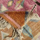 Moroccan shaggy wool rug