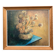 Oil on canvas still life with chrysanthemums