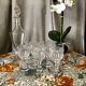 Set of 9 crystal liqueur glasses by nancy art of table