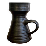 Matte and glazed ceramic vase