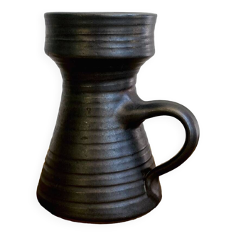 Matte and glazed ceramic vase