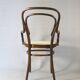 Fauteuil bistrot canné N°14 , par Hofmann 1895, Art nouveau .