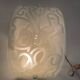 Appliques murales en verre dépoli à motif abstrait, années 1980, lot de 2