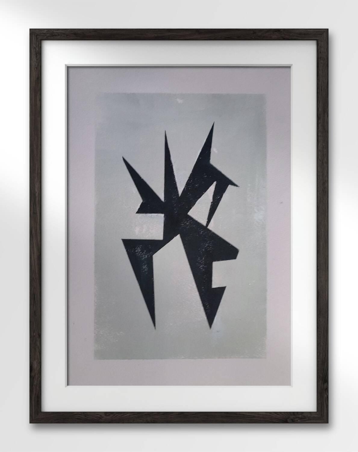 Modern geometric painting