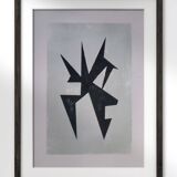Modern geometric painting
