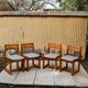 4 chaises Regain en Orme