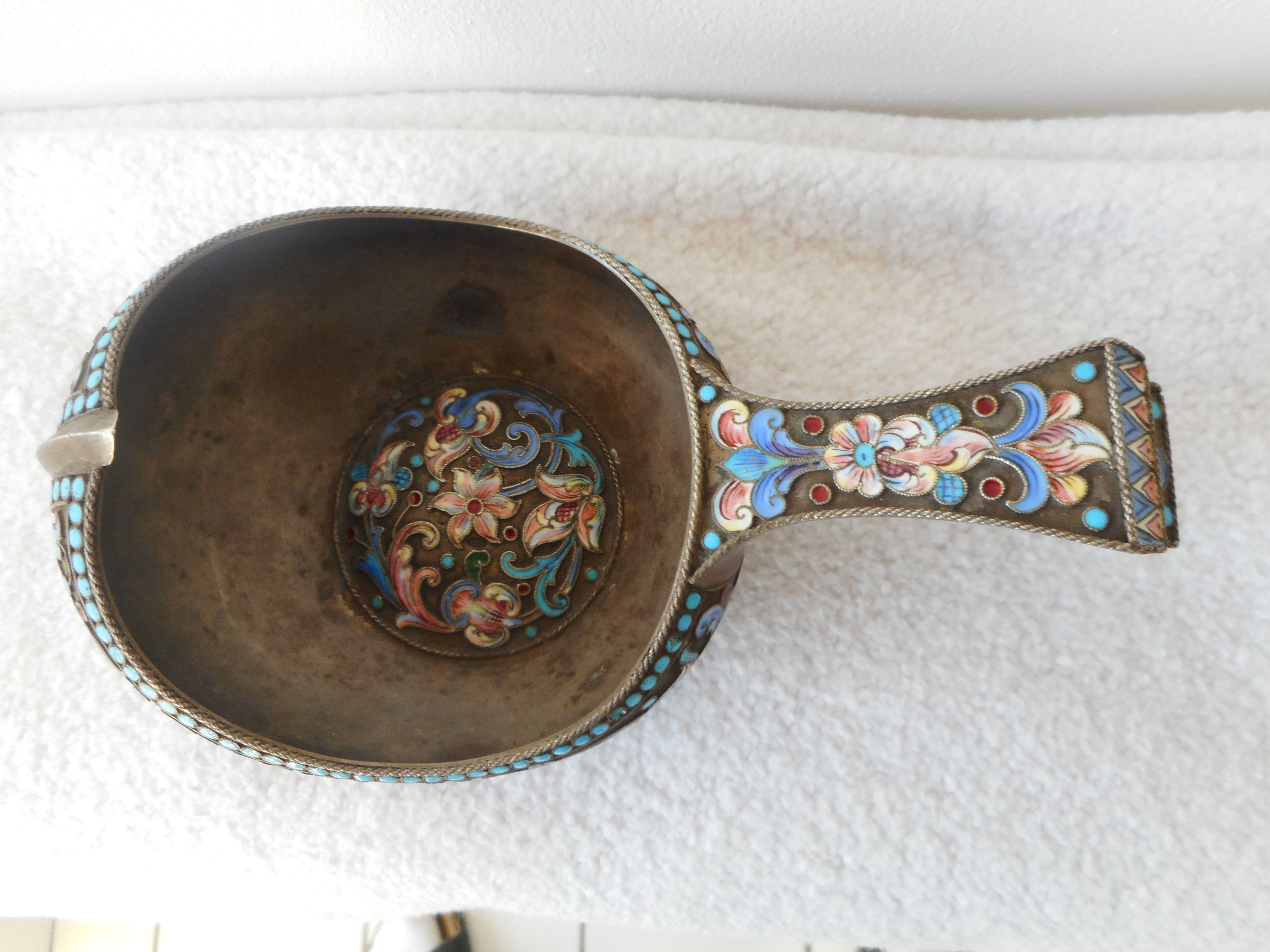 Russian enamelled kovsh
