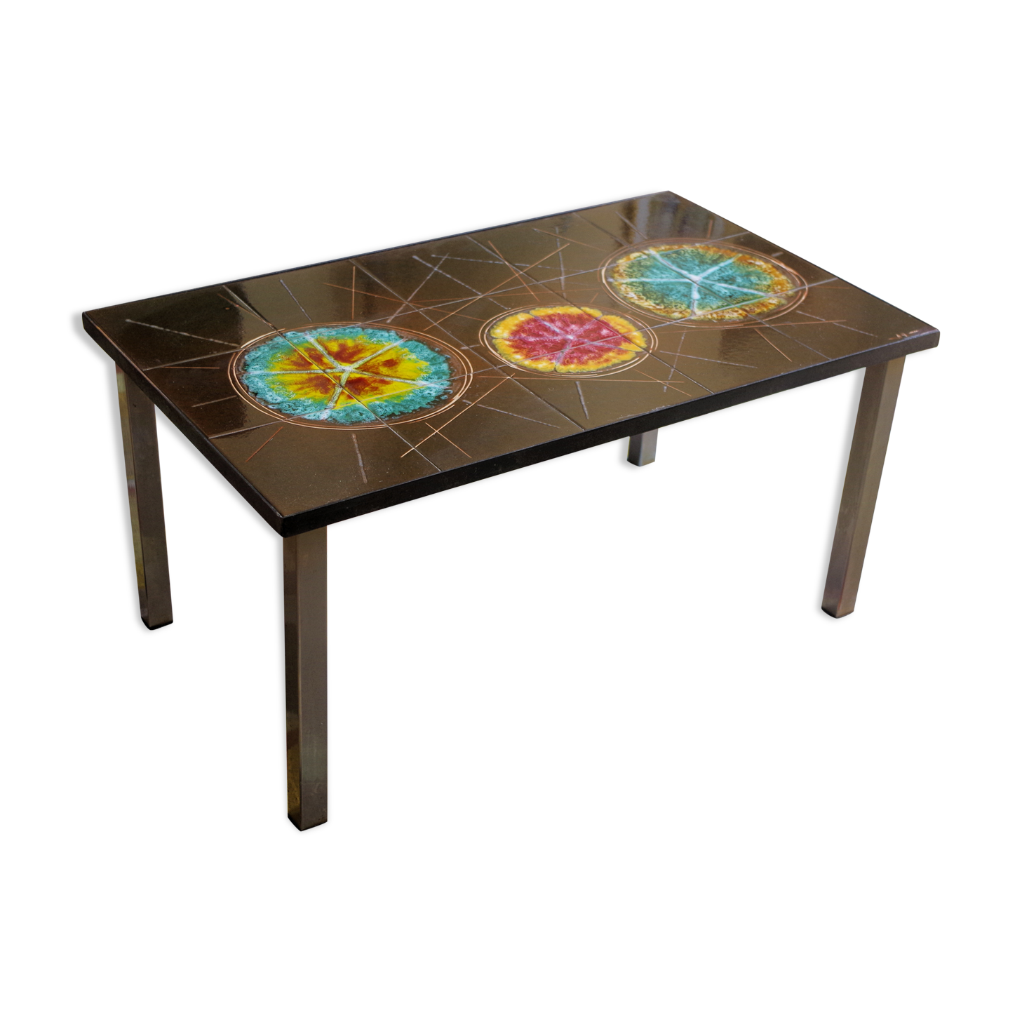 Seventies ceramic coffee table