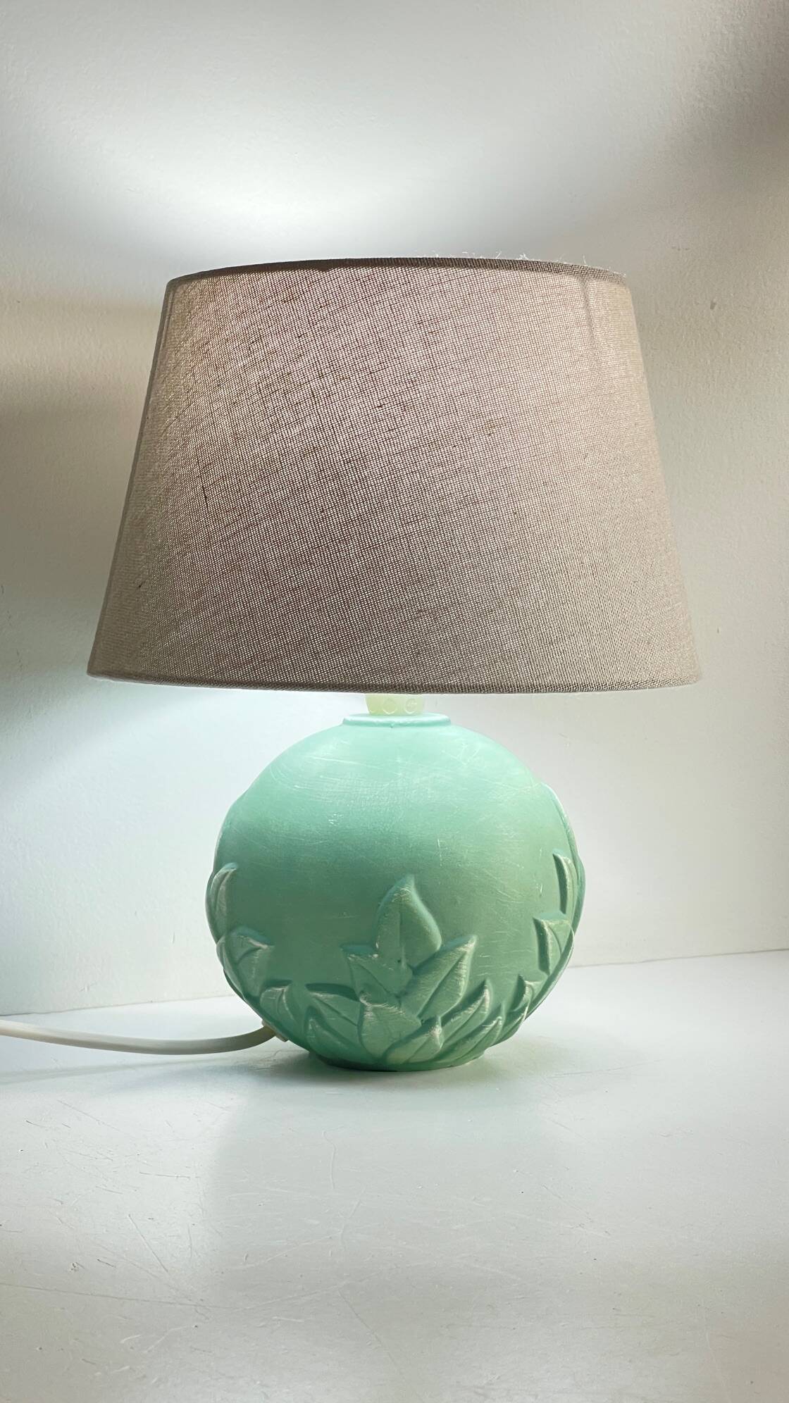 Plaster lamp by Sampa Helios, France 1990s