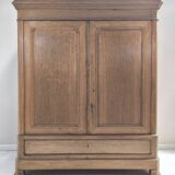 Louis Philippe linen cupboard in blond oak