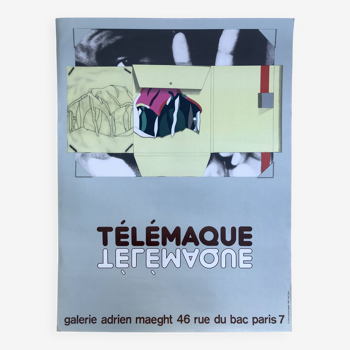Hervé TELEMAQUE, Galerie Adrien Maeght, 1981. Original lithograph poster