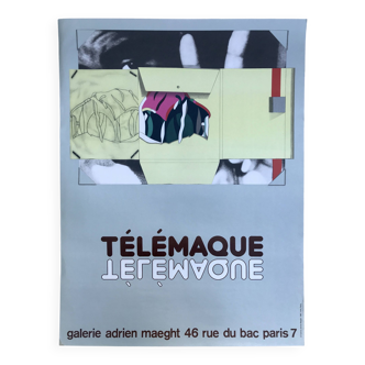 Hervé TELEMAQUE, Galerie Adrien Maeght, 1981. Original lithograph poster