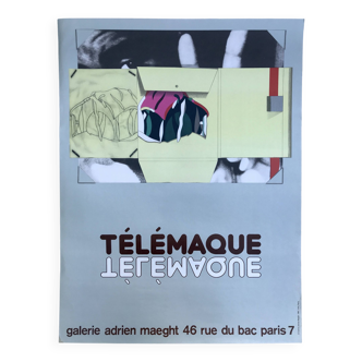 Hervé TELEMAQUE, Galerie Adrien Maeght, 1981. Affiche originale en lithographie