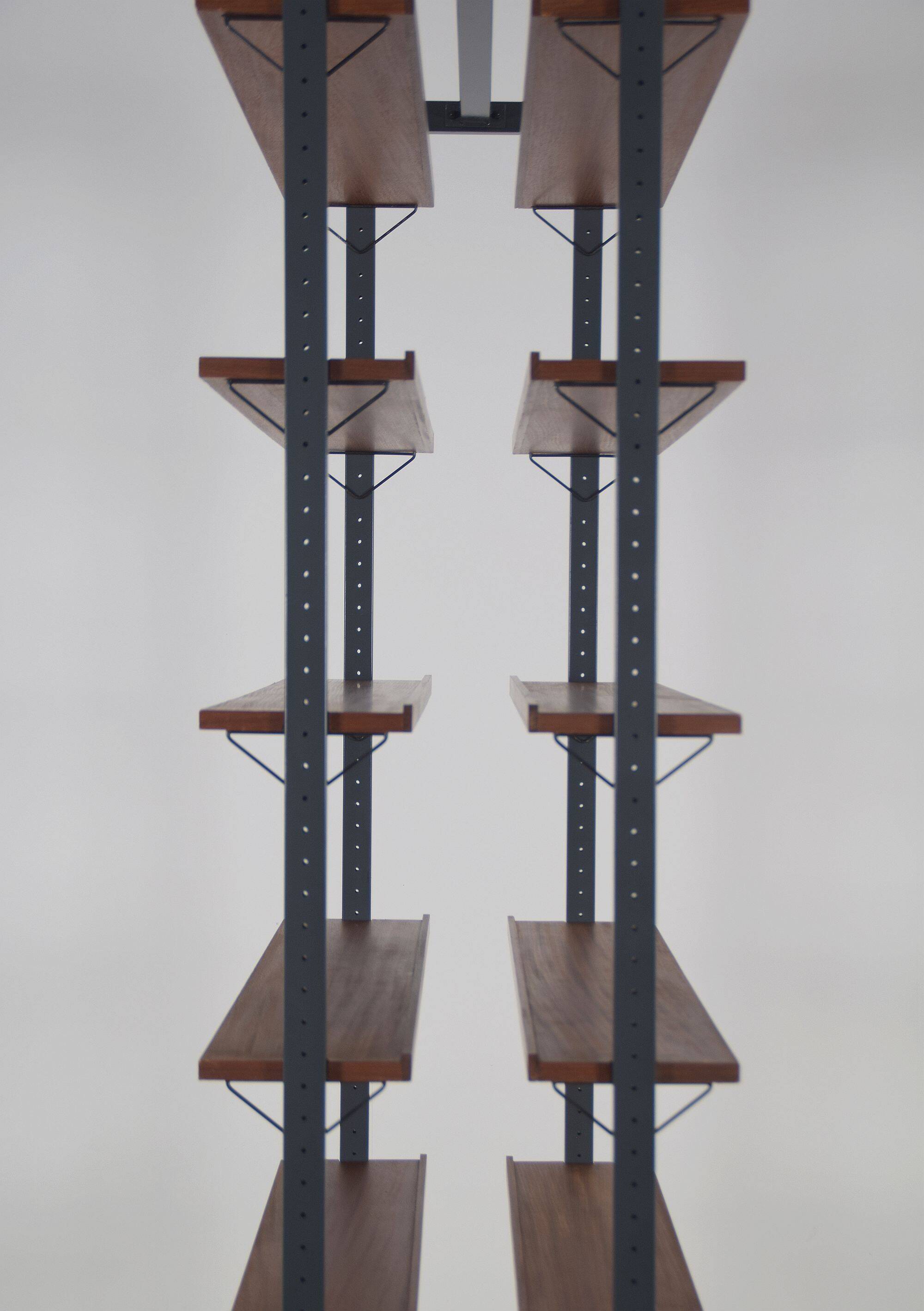 Freestanding vintage bookshelf designed by Olof Pira for Planmöbel, 1960s