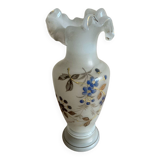 White opaline vase