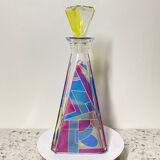 Carafe multicolore en forme de pyramide de Murano - 1980