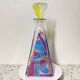 Carafe multicolore en forme de pyramide de Murano - 1980