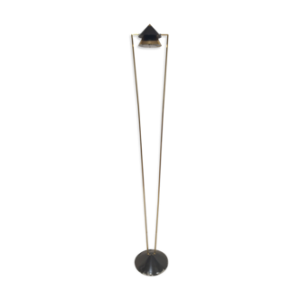 Halogen gold brass floor lamp RELCO vintage