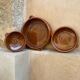 Ensemble de 3 plats en terre cuite