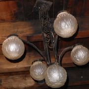 lustre art déco globe