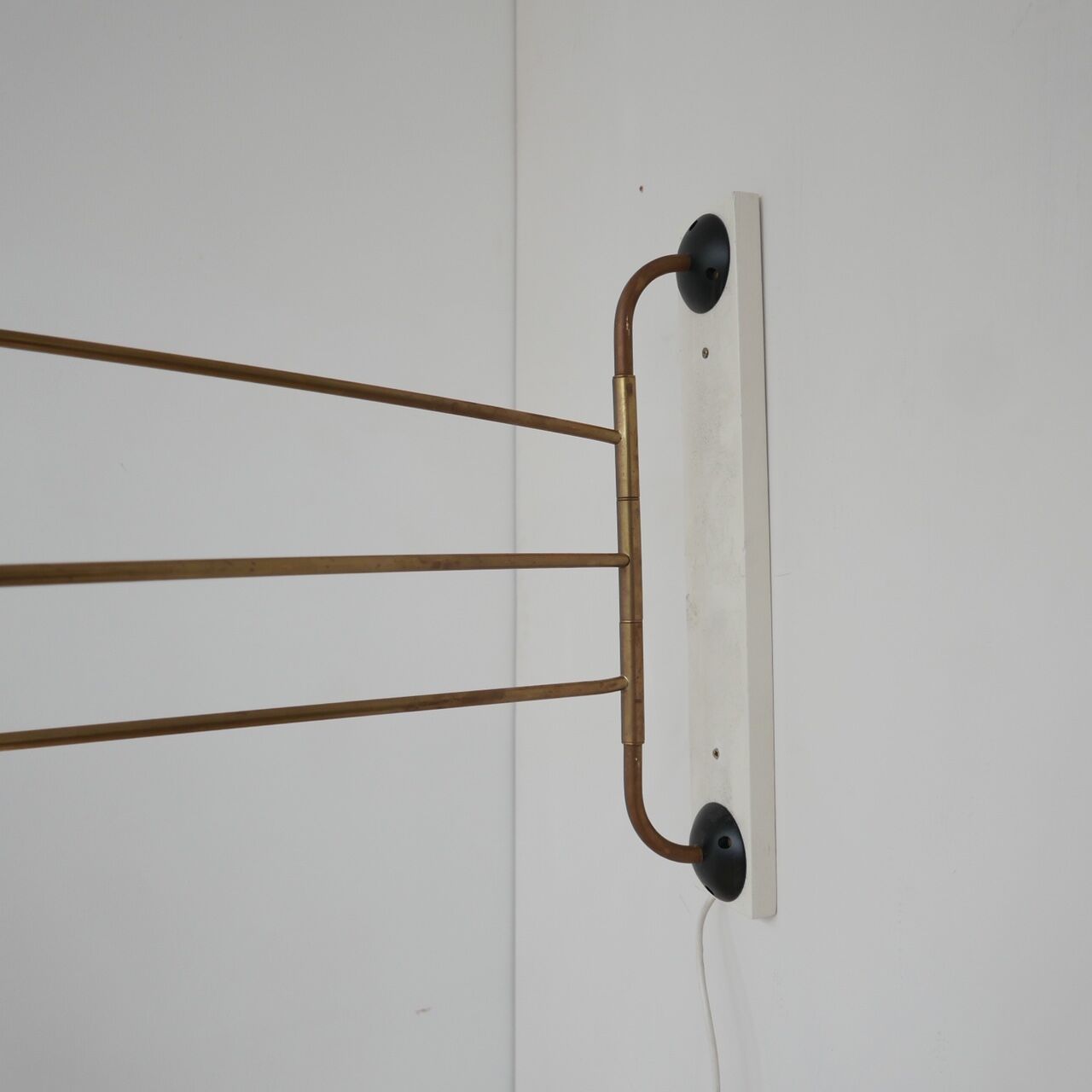 Swing arm mid-century wall lamp