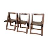 Set of 3 design folding chairs