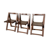 Set of 3 design folding chairs