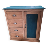 Small antique chest of drawers in fir