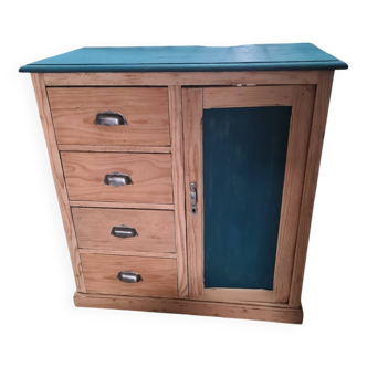 Petite commode ancienne en sapin