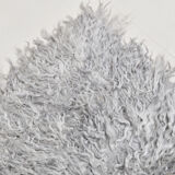 Wool gray turkish runner rug 262x96cm