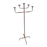 Old wrought iron candle holder