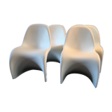 4 Verner Panton chairs for Vitra
