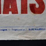 "Rugby Match" poster - City of Langon - 1930s